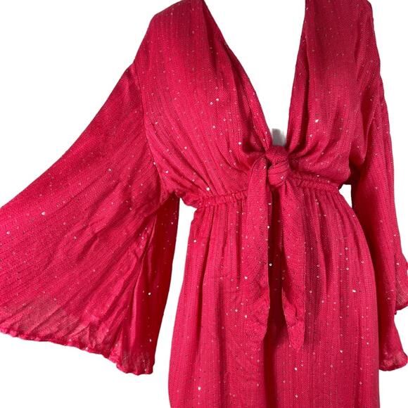 SUNDRESS JULIANA DRESS SAINT BARTH BLUSH PINK NWT Med/Large - Picture 11 of 14